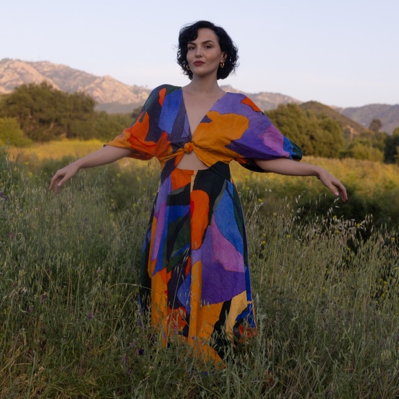 Mara Hoffman Dresses & Skirts - Beautiful Mara Hoffman Full Circle Hand Painted Lelia Maxi Dress